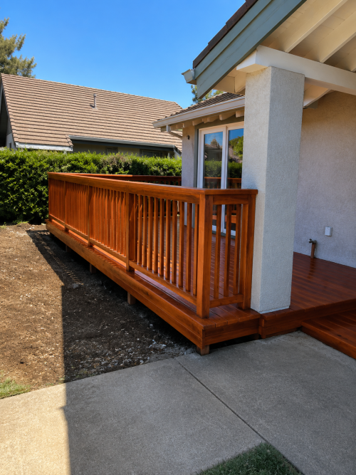 Timeless Redwood Deck Design